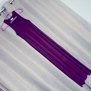 Artisan NY long summer dress, medium, plum purple